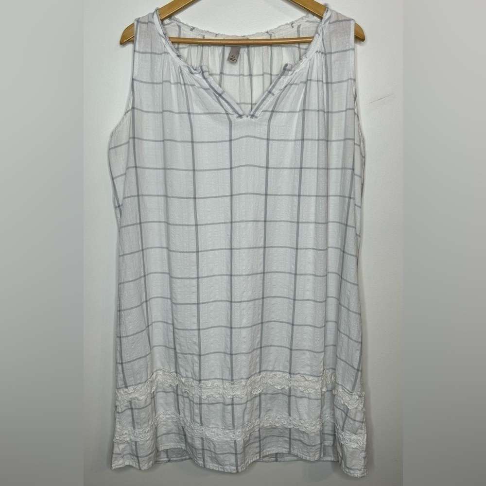 Knox Rose Women’s Sleeveless Peasant Dress Sack Dress Size XL
